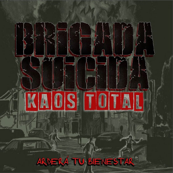 Portada de Kaos Total, el nuevo disco de Brigada Suicida